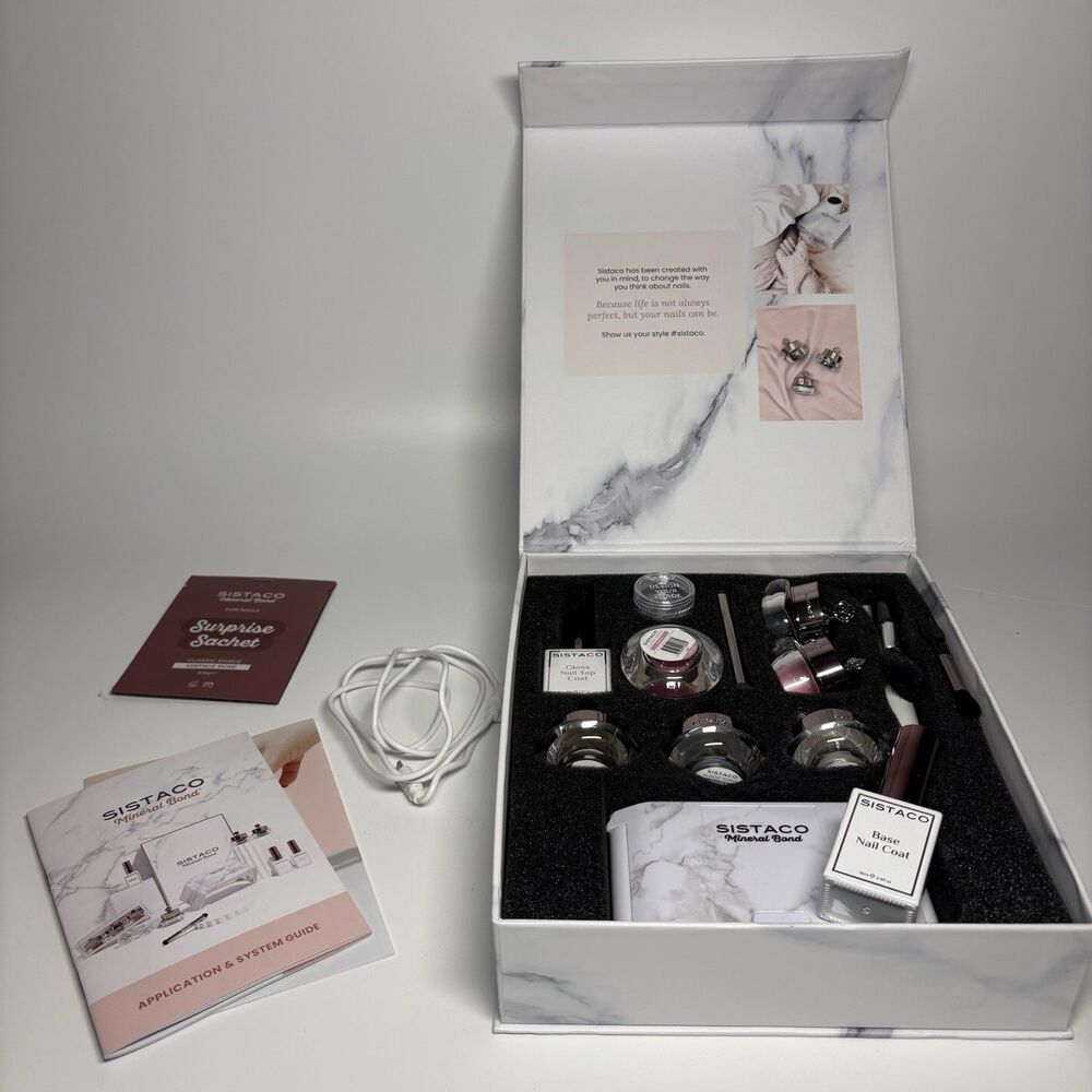 Sistaco Mineral Bond Nail Kit System Set with Extras